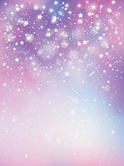 Wall Mural - vector violet, sparkling background with lights and stars.
