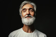 © luengo_ua - Studio portrait of handsome senior man with gray beard.