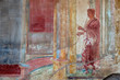 Clothing in ancient Rome, Figure of a Roman man painted in a Fresco in a Domus of Pompeii