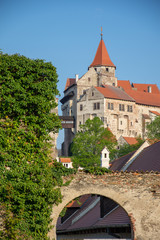 Wall Mural - Pernstejn Castle is located in Moravia, Czech Republic, 25 km north-west of Brno.