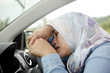 © airdone - Muslim Lady Slept in Her Car