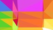 © Eigens - yellow green, medium orchid and tomato color geometric triangle background. simple illustration trendy abstract for poster design, cards, wallpaper or texture