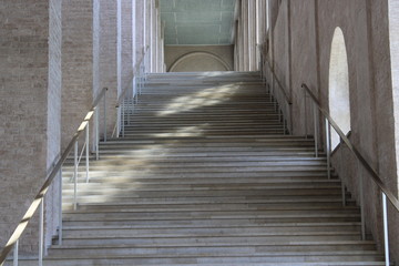 Wall Mural - Interior hall with a staircase