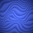 Blue Waves with Shadows Background