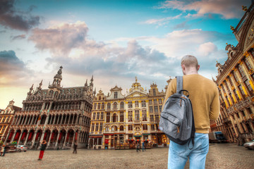 Wall Mural - Brussels Grand Place.