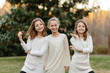 © Jakob Lagerstedt/Stocksy - Three sister doing silly poses together