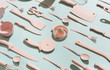 © Audrey Shtecinjo/Stocksy - Pink and blue kitchen objects.