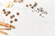 © Trent Lanz/Stocksy - Holiday Health spices on Marble Flatlay