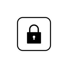 Lock icon vector. Encryption icon. Lock Icon in trendy flat style isolated. Security symbol