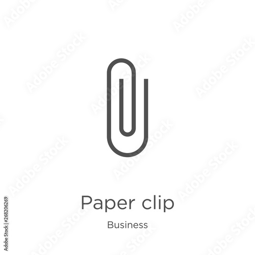 Cuadros en Lienzo paper clip icon vector from business collection