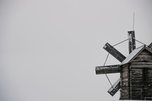 Old Windmill In Winter