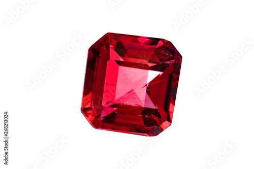 Fotografía red diamond ruby and gemstone crystal for jewels sapphire