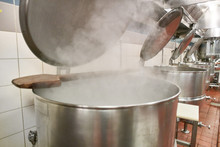 Industrial Kitchen Pots With Steam