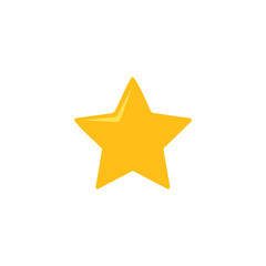 Wall Mural - illustration of yellow star