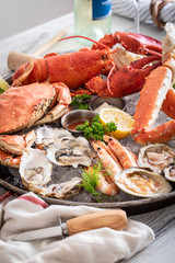 Wall Mural - gorgeous seafood platter image