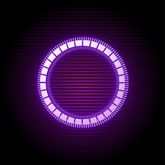 Wall Mural - circle futuristic light