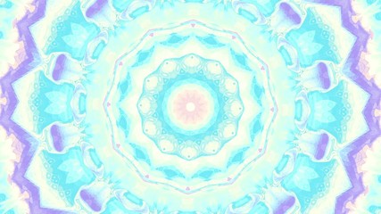 Poster - Spinning abstract magic circle. Esoteric cosmic mandala. Loop footage.