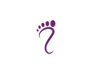 foot care ilustration logo vector