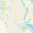 © netsign - Empty vector map of Port St. Lucie, Florida, USA