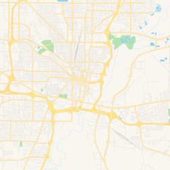  Empty vector map of Jackson, Mississippi, USA