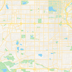 Wall Mural - Empty vector map of Lakewood, Colorado, USA