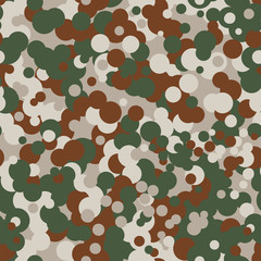 Wall Mural - Seamless camo pattern made of spots