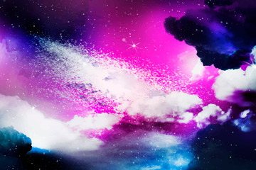 Space galaxy background