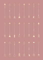 Wall Mural - arrow patterned background