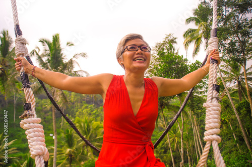 Natural Lifestyle Portrait Of Attractive Happy Middle Aged