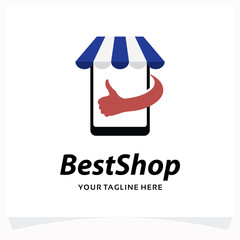 Wall Mural - Best Shop Logo Template Design Template