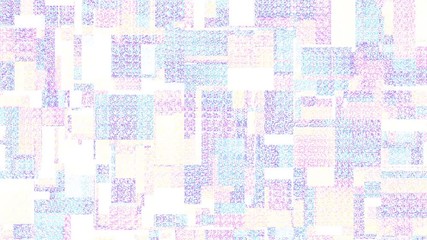 Poster - Abstract fast flickering texture with noise artifacts codec. Looping video interference footage. Imitation of a Datamoshing video.