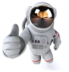 fun astronaut - 3d illustration