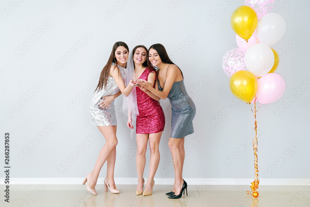 Beautiful young women at hen party