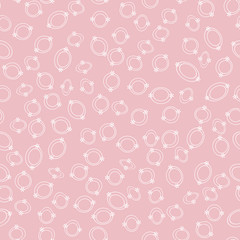Fototapete - Simple circle shapes background. Vector geometric abstract seamless pattern.