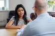 © Nejron Photo - Indian girl attending job interview