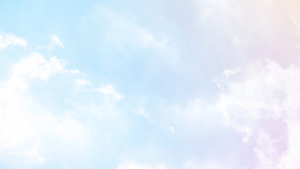 Wall Mural - abstract blurred beautiful soft cloud background with a pastel multicolored gradient with bokeh conc