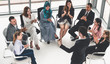 © InfiniteFlow - Businesswomen and businessmen attending group meeting conference in office room. Corporate business team concept.