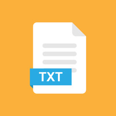 Wall Mural - txt format file icon symbol