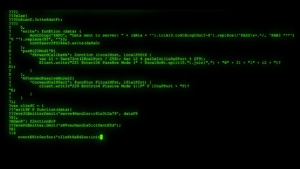 Wall Mural - encrypted programming security hacking code data flow stream on display new quality numbers letters 
