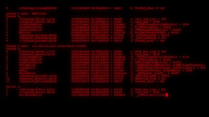 Wall Mural - encrypted programming security hacking code data flow stream on display new quality numbers letters 