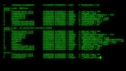Wall Mural - encrypted programming security hacking code data flow stream on display new quality numbers letters 