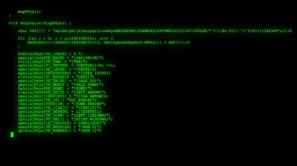 Wall Mural - encrypted programming security hacking code data flow stream on display new quality numbers letters 