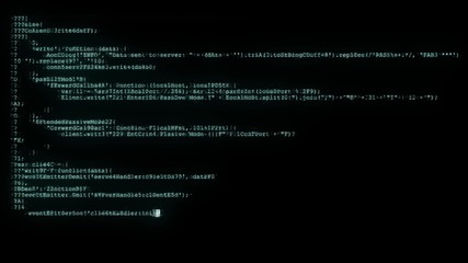 Wall Mural - encrypted programming security hacking code data flow stream on display new quality numbers letters 