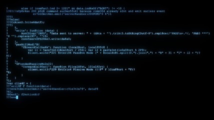 Wall Mural - encrypted programming security hacking code data flow stream on display new quality numbers letters 