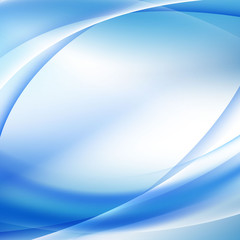 Soft blue and white abstract wave background Modern design