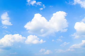 Blue sky with white clouds