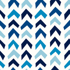 Poster - chevron shapes geometric seamless pattern