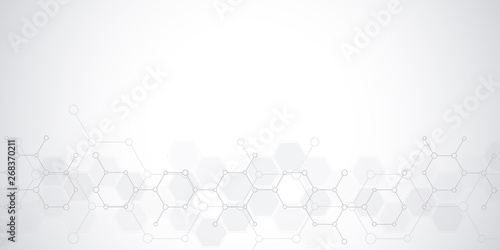 Cuadros en Lienzo Abstract background of science and innovation technology