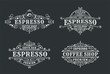 © coz1421 - Set of Vintage coffee label design, calligraphy and typography elements styled design