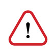 © Matias - Alert sign vector icon, warning and exclamation symbol. Triangle with rounded borders and exclamation mark.